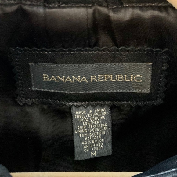 Vintage Banana Republic Leather Jacket - Picture 5 of 5